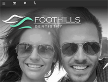 Tablet Screenshot of foothillsdentistryalaska.com